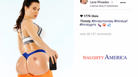 Lana Rhoades fucking in the gym with her blue eyes vr porn