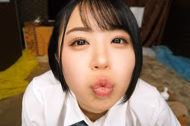 VR] Haru Kikuchi, a Climaxing Lascivious Lady Who Licks and Loves You with Her Lascivious Tongue and Saliva, Forcing You to Ejaculate Over and Over Again [8K] - Sex Industry gallery