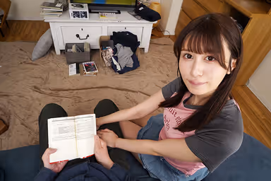 VR] My First Girlfriend is an Ubudere! She is very excited to have lovey-dovey live sexual intercourse! Noah Momosaki [8K gallery