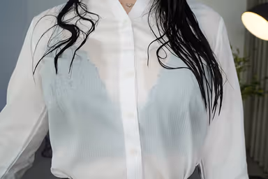 VR] Unexpected Guerrilla Downpour During a Business Trip with a Bursty Boss - The Night We Warmed Each Other's Wet Bodies in a Single Bed - Sayuri Hayama [8K] (8K) gallery