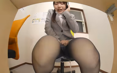 [VR] Peeing In Her Panties While Handling Complaints At The Customer Support Center. gallery