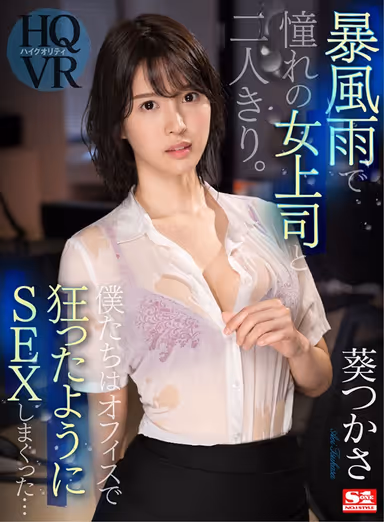 [VR] I Was Trapped With My Favorite Lady Boss During A Windy Rainstorm. So We Had Mad Sex Like Crazy In The Office... Tsukasa Aoi gallery