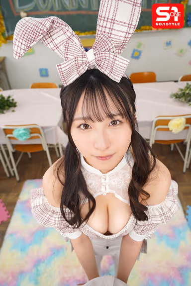 [VR] School Heroine Kiku Transforms into a Sexy Bunny at the Culture Festival—Her Alluring Cleavage Looks Like It Might Spill Out Any Moment. Her Bashful Demeanor Is So Hot I Can’t Hold Back, Leading to an Improper Encounter in the Classroom—Kiku Araki gallery