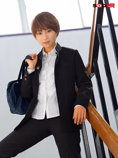 VR] Sempai Bishonen (handsome men) are girls! Surprised at the change of clothes you happened to see! What's that? Tits? After school, a good-looking lascivious girl squeezed my cum all over for 3 days... Natsu Sano gallery