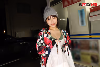 VR] A part-time job girl who wants to become a dancer and she and her boyfriend talk about their dreams in front of a convenience store, drink until midnight, and then have sex until morning. She rubs her F-cup big tits, which have been on her mind for a long time. Sora Nakagawa gallery