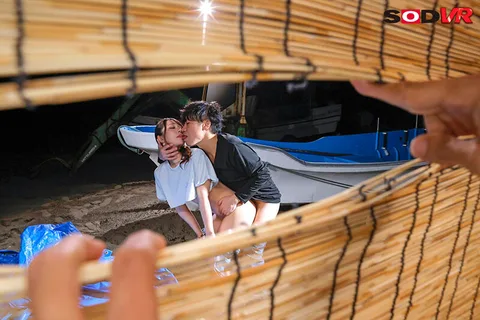 When I enter a beach house [in a locker] alone with a shopkeeper of a swimsuit gal who is a bitch in 2021, I get an erection unintentionally at a distance of 5cm to a kiss and breath......even though my boyfriend is behind the door. ... gallery