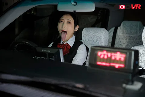 Sleeping While Riding in a Taxi. When I woke up, a beautiful cab driver was giving me a blowjob... Hana Kannou gallery