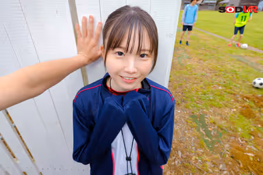 VR] (Using an advanced wearable camera) The manager of the soccer club is in love with me, the advisor, and enjoys having sex with me inside while the players are practicing hard. *Secretly in the open air gallery