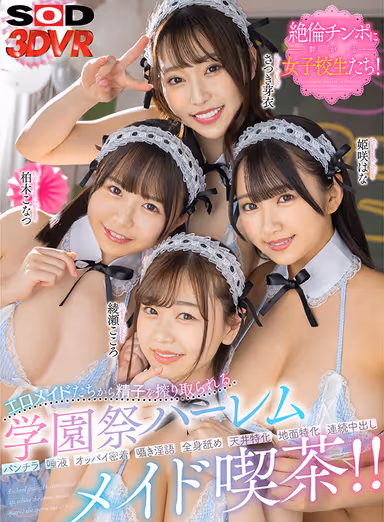 VR] School Festival Harem Maid Café where Erotic Maids Squeeze Your Sperm! gallery