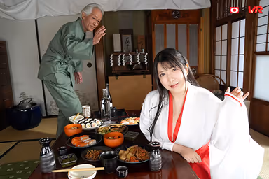 Hey, if you plan to stay single for the rest of your life, how about I take you? The childhood friend I met again in my hometown when I went back home for the first time in several years was a shrine maiden! She has grown up, and when she found out I was single, she attacked me with the power of alcohol and her overflowing tits! Marina Yugetsu gallery