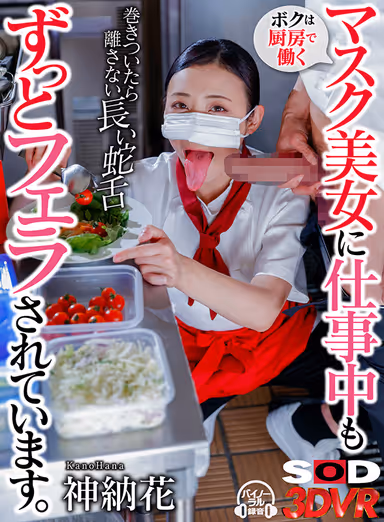 VR] I'm Being Fellated by a Beautiful Masked Woman Who Works in the Kitchen All the Time While I'm at Work - Hana Kannou gallery