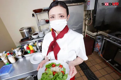 I'm Being Fellated by a Beautiful Masked Woman Who Works in the Kitchen All the Time While I'm at Work - Hana Kannou gallery