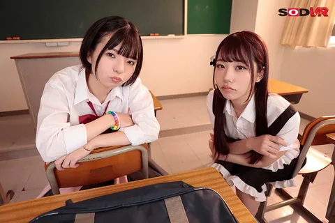 While I'm getting naughty with a doting maid who seems to be in love with me, I run into a tsundere childhood friend who loves me! The first one to get pregnant gets married! They put their pride on the line to serve each other with all their might! Seeding Reverse Threesome! gallery