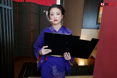 The Unsympathetic Young Proprietress of a Luxury Ryokan: Letting Her Long, Snake Tongue Lick and Lick All Over Her Body, and Giving Her High-Flying Pussy Three Shots of Seed While Being Scorned - Hana Kannou gallery