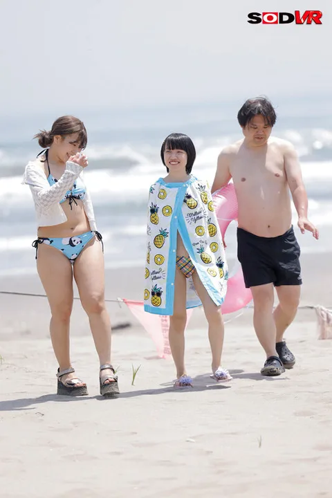 Abducting a happy middle-aged girl with her family at a beach and forcing her to go to the beach. gallery