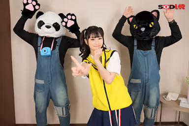 VR] Dancer Sister with 120 Smiles Working at a Popular Theme Park! She helps me with stretching and gives me, a new staff member who got an erection from dancing with a pantyhose, a divine nubile service! 5 shots in total Mea Amami gallery
