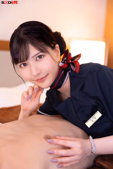 VR] [8K] I Asked for Room Service at the Hotel Where I Stayed After My Business Trip... Mizuki Aime Aime, an Esthetician Who Relaxes Men and Kneads Their Erect Penises with Steady Service gallery