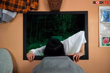 [VR] [8K] The long-haired woman in the cursed video who can't get out of the TV. She has a surprisingly nice body. gallery