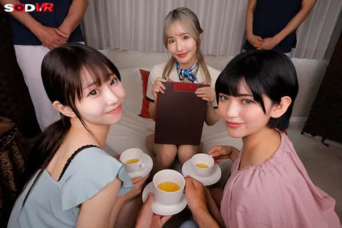 Magic Mirror Triple Room NTR Esthetics 4 While my girlfriend and her friend are getting fucked on both sides, I also get fucked by a lascivious esthetician... gallery