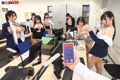 [VR] [8K] Time Stop World - Female Employee Panic - Office workers don't know they are being r**ed...Silent domination. gallery