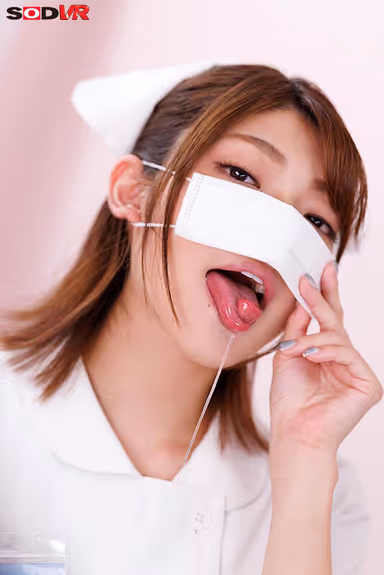 [VR] [8K] Irruma-Loving Spontaneous Lascivious Nurse Who Swallows Married Man's Penis Whole in Sperm Collection Room - Haruno Ando gallery