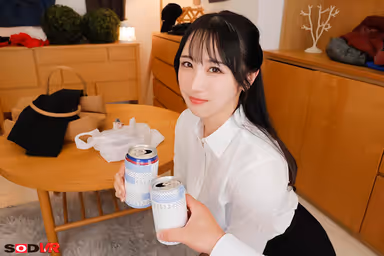 VR] [8K] A reserved subordinate who becomes a kisser when drunk misses the last train at a company party and decides to stay at home... Infinite tongue kissing turns him on and he has a lot of fucking erotic sex with her. gallery