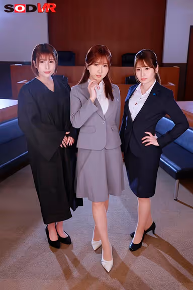 VR] [8K] Ejaculation Trial -Male Devices and Nakadashi are Demanded as Physical Evidence by Three Lascivious Women gallery