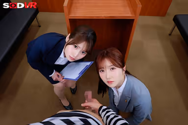 VR] [8K] Ejaculation Trial -Male Devices and Nakadashi are Demanded as Physical Evidence by Three Lascivious Women gallery