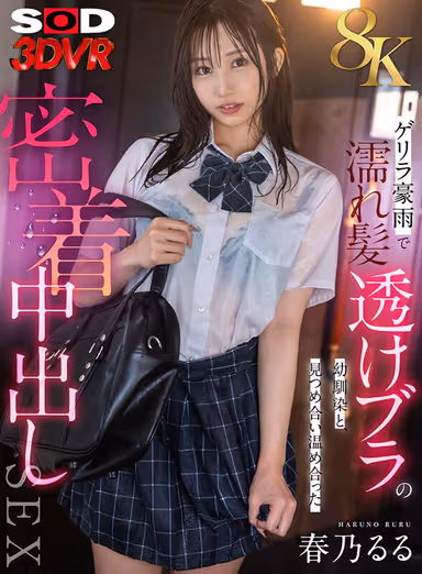 VR] [8K] Childhood Friend with Wet Hair and Transparent Bra in a Guerrilla Downpour - Close and Warming Nakadashi Sex with Ruru Haruno-Ruru gallery