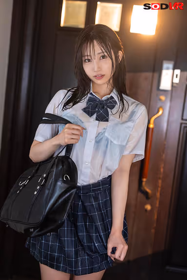 VR] [8K] Childhood Friend with Wet Hair and Transparent Bra in a Guerrilla Downpour - Close and Warming Nakadashi Sex with Ruru Haruno-Ruru gallery