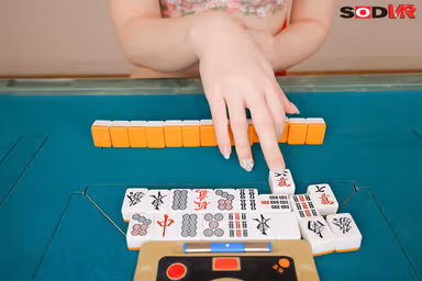 VR] [8K] Undressing Mahjong Fight! You will lose to a cute idol mahjong player and have a lot of sex with her! Mai Hanagari gallery