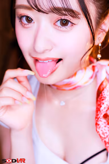 VR] [8K] Prodigal Smile and Long Tongue Licking and Kissing All Over - Super Intimate Men's Esthetics! Natsuho Hanamori gallery