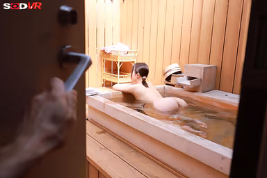 VR] [8K] Sneaking into a Private Hot Spring, Morning Erection R**e During a Company Trip. The few junior female employees in wet hair and yukata... Massive amount of ejaculation deep inside the vagina in the time limit! gallery