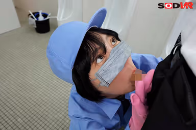 8K] N, a Restroom Cleaner at Honmachi XX Building in Nakano-ku, Tokyo, Who Was Dismissed as a Bottom-Quarters Worker Who Would Pull You Out If You Asked Her to, but Unexpectedly She Became a Pervert and R**ed You in Reverse! gallery