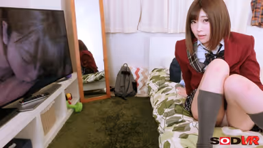 [VR] Watching Porn Alone With My Classmate! Watching One Sexy Scene After Another For The First Time Causes Her To Get Wet Enough That I Can See It Through Her Panties... gallery