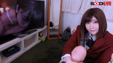 [VR] Watching Porn Alone With My Classmate! Watching One Sexy Scene After Another For The First Time Causes Her To Get Wet Enough That I Can See It Through Her Panties... gallery