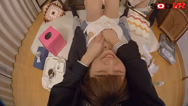 [VR] He Was Practicing The Helping Hands Skit With His Younger Big Tits Friend! But He Was Unable To Resist Her J-Cup Titties And Had To Start Groping Them! Mikuri Shiiba gallery
