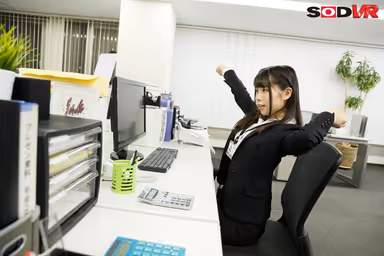[VR] Sitting Next To Me Is My Beautiful Younger Colleague, Satsuki Aizawa After Working Overtime, There Was Nobody But Us Left In The Office Late At Night, So I Shredded Her Stockings And F****d Her Into Raw Creampie SEX gallery