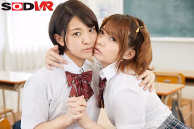 [VR] I Got Invited To Join A Lesbian Couple for Sex! (First Half: Spy On Your Lesbian Classmate! Second Half: You Are Discovered And Invited To Join The Action... Time For A Threesome!?) Mio Hinata And Rika Mari gallery