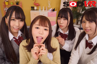 [VR] "An All-Out Attack On The Face VR. Me VS S*********s" Drooling, Face Licking, Urination, Squirt Bukkake With 4 Classmates! Harem Fivesome With My Face Covered In Fluids gallery