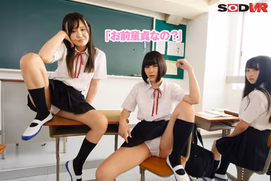 [VR] (High-Quality Sexually Young VR) This Strange Virgin In Our Class Is Getting The Slut Treatment Hinano Kamisaka gallery
