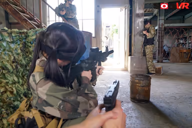 VR - Survival Game - A Strong-Willed Military Girl Gets Knocked Down And Fucked On The Battlefield! - Aoi Kururugi gallery