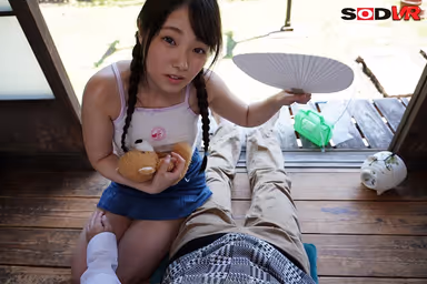 [VR] A Cute K*d Came Back During Summer Vacation To Visit Her Favorite Old Man gallery