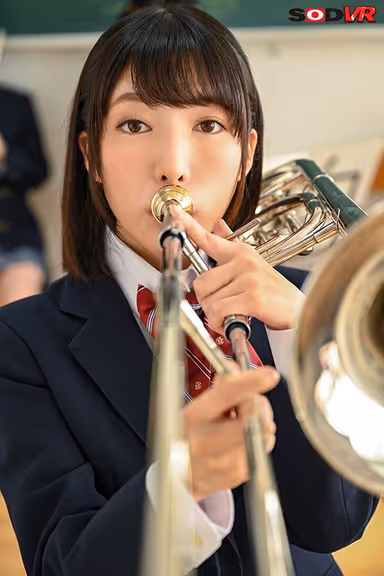 VR - Become A Consultant To The School's Brass Band - A Fresh Face Does Her First VR - Miruku Matsushita gallery