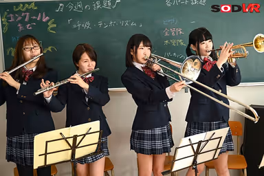 VR - Become A Consultant To The School's Brass Band - A Fresh Face Does Her First VR - Miruku Matsushita gallery