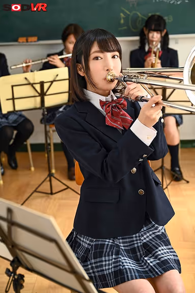 VR - Become A Consultant To The School's Brass Band - A Fresh Face Does Her First VR - Miruku Matsushita gallery