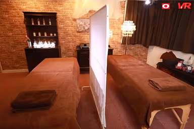 VR - Twin Room Adulterous Massage 2 - A Woman With Big Beautiful Tits Gets An Oil Massage With Aphrodisiacs Mixed In! - Her Boyfriend Is In The Next Bed, But Her Dripping Wet Pussy Is Crying Out For You To Fuck Her And Creampie Her! gallery