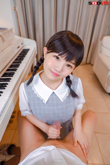[VR] Haru-chan, 3rd Year, 2nd Class. 142cm: Temptation During The Piano Lesson gallery