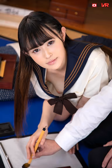 [VR] Kaede Hiiragi Her First VR Video This Freshman Captain Of The Calligraphy Club Is Wearing A Uniform Without Her Bra On, And Intentionally Flashing Nip Slips At You In Order To Lure You To Temptation You Are Wracked With Indecision, As She Pinpoints Her Offense Upon Your 3 Weak Spots: Your Ears, Your Nipples, And Your Cock. And Once You Stick It In, She'll Needle You With Moaning And Groaning, Teasing Sex gallery