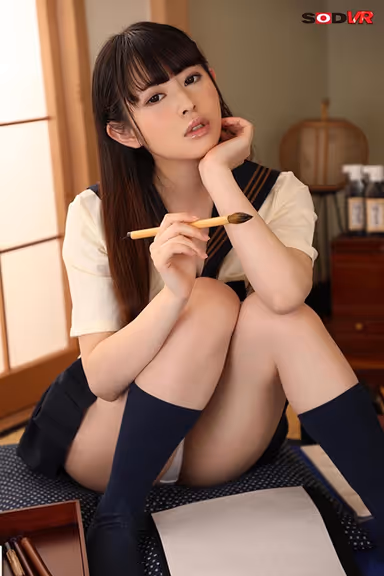 [VR] Kaede Hiiragi Her First VR Video This Freshman Captain Of The Calligraphy Club Is Wearing A Uniform Without Her Bra On, And Intentionally Flashing Nip Slips At You In Order To Lure You To Temptation You Are Wracked With Indecision, As She Pinpoints Her Offense Upon Your 3 Weak Spots: Your Ears, Your Nipples, And Your Cock. And Once You Stick It In, She'll Needle You With Moaning And Groaning, Teasing Sex gallery